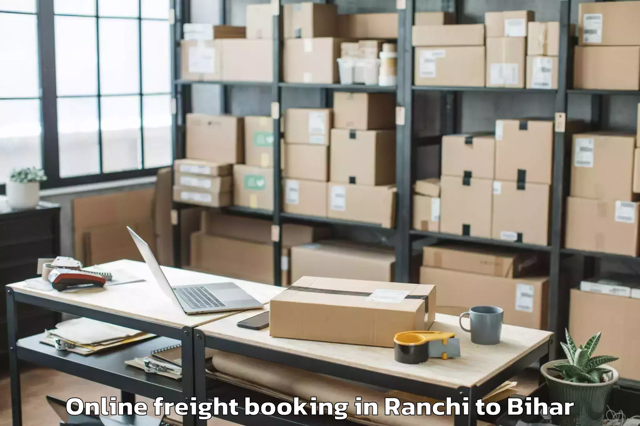 Efficient Ranchi to Bagaha Online Freight Booking